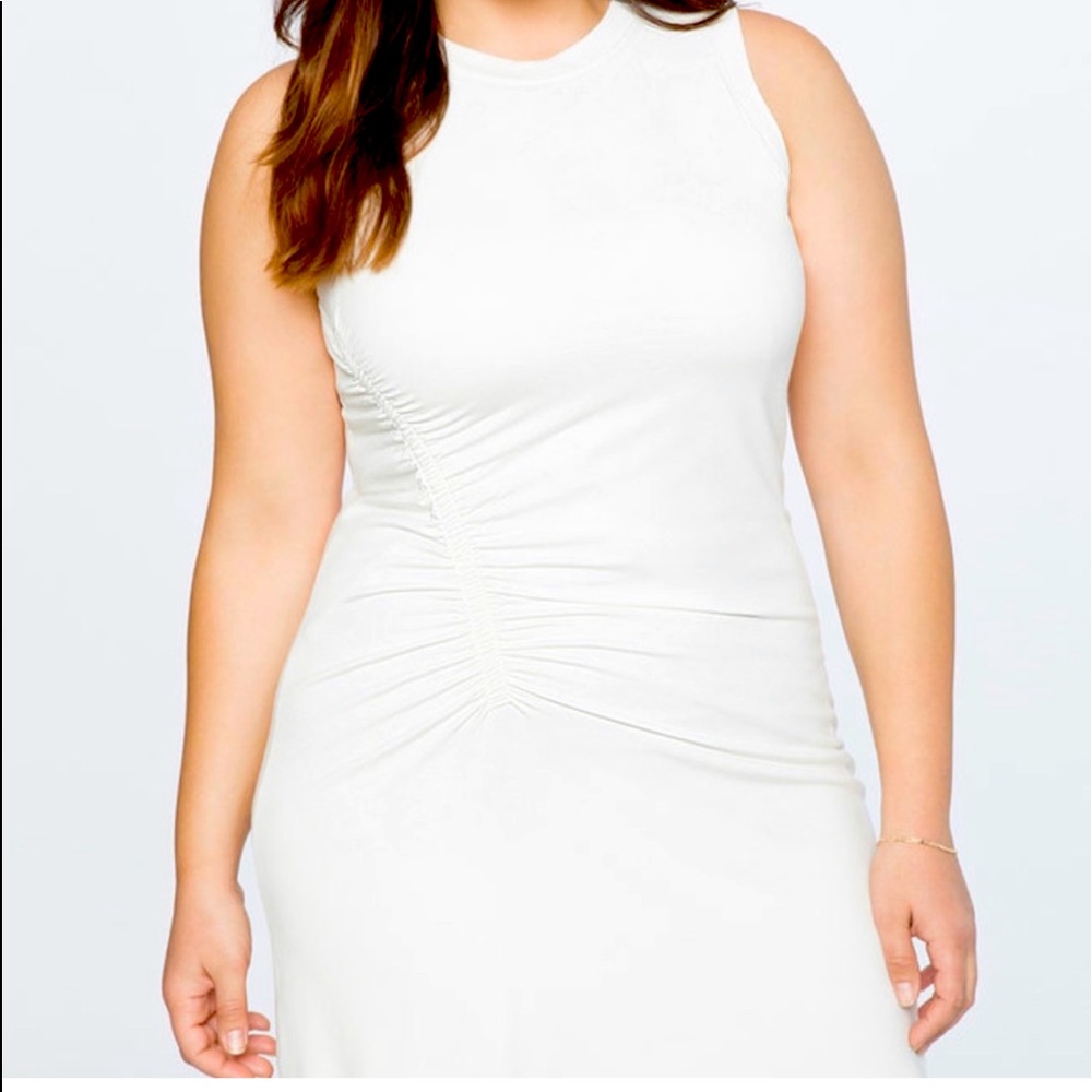 Eloquii White Sleeveless dress 22/24